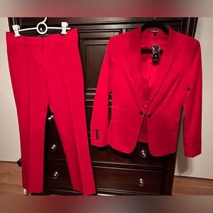 Women’s Red Pant Suit by Express